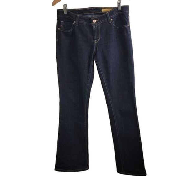Seven7 Women's Classic Flare Jeans Dark size 31 Dark Blue New - Picture 1 of 6